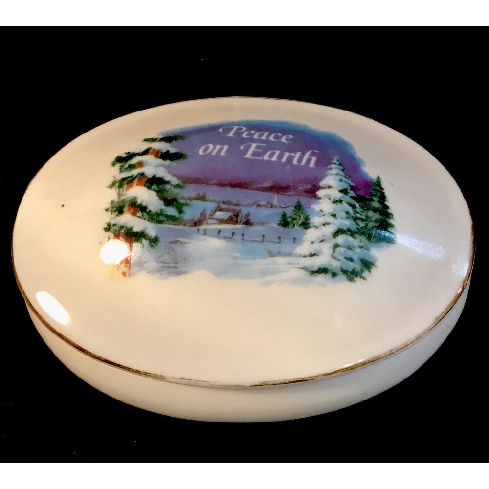 Peace On Earth A Christmas Trinket or Keepsake Box